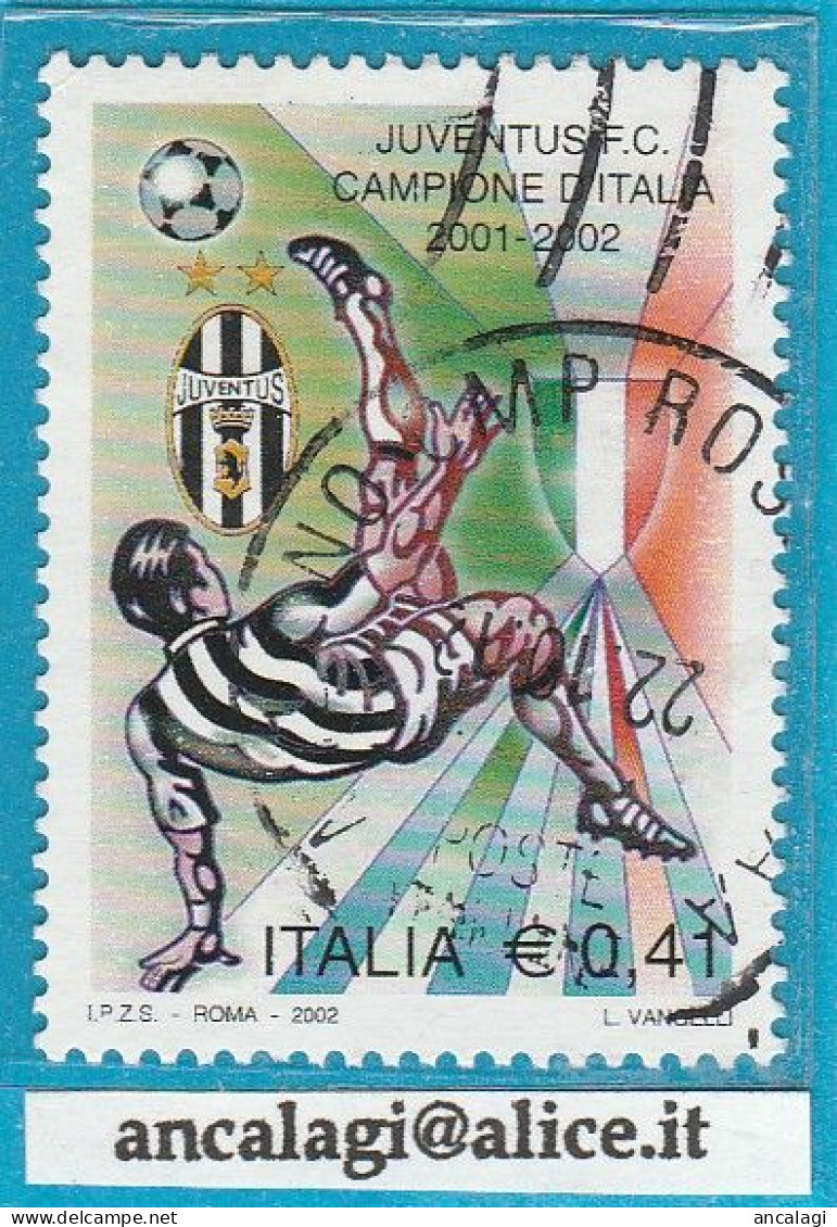 USATI ITALIA 2002 - Ref.0870 "JUVENTUS CAMPIONE D'ITALIA" 1 Val. - - 2001-10: Gebraucht