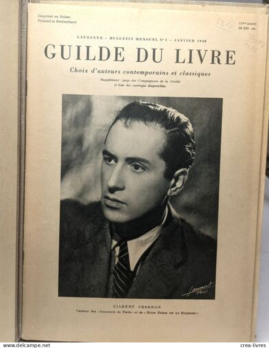 La Guilde Du Livre - 3 Années Complètes: 1948 + 1949 + 1950 - Ohne Zuordnung