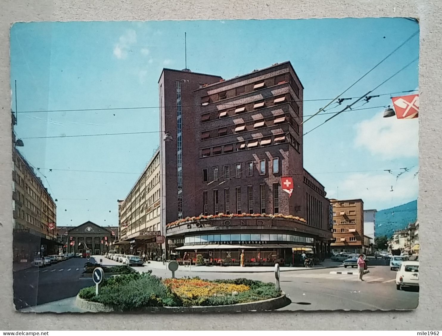 KOV 799-38 - SWITZERLAND, BIEL, BIENNE, RUE DE LA GARE, STREET LEADING TO STATION - Sonstige & Ohne Zuordnung