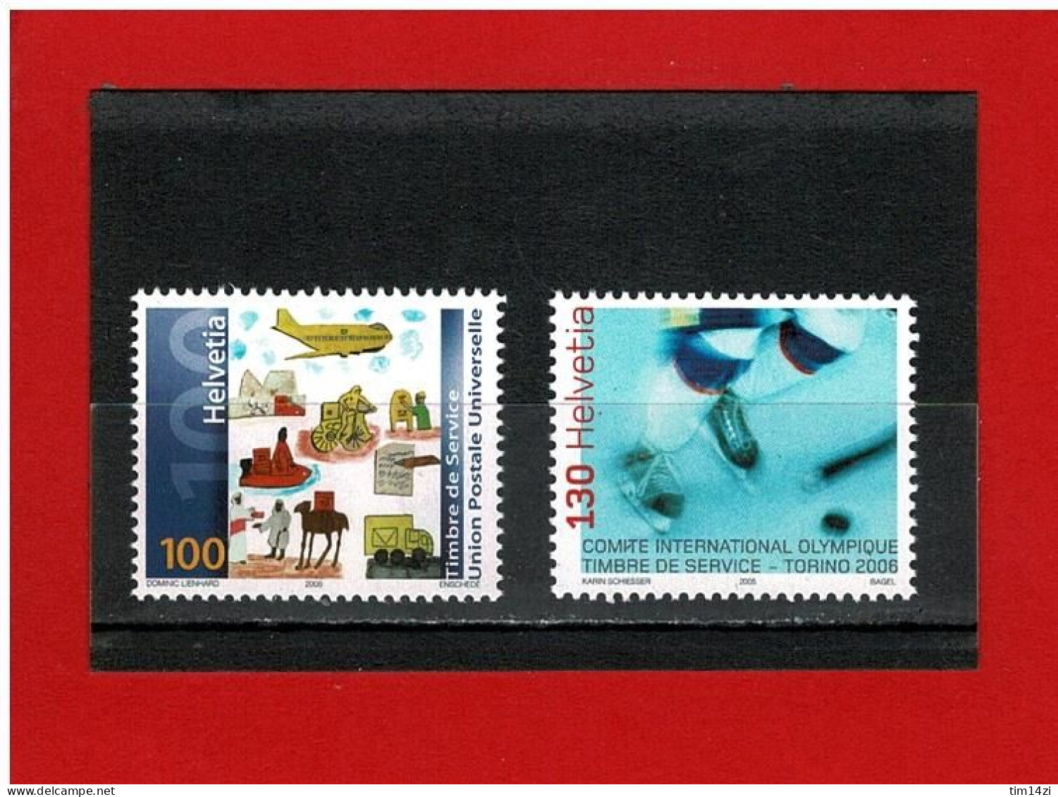 2005 - N° 482/483 - NEUFS**-UNION POSTALE UNIVERSELLE - COMITE INTERNATIONAL OLYMPIQUE  -  COTE Y&T : 5.75 Euros - Dienstmarken