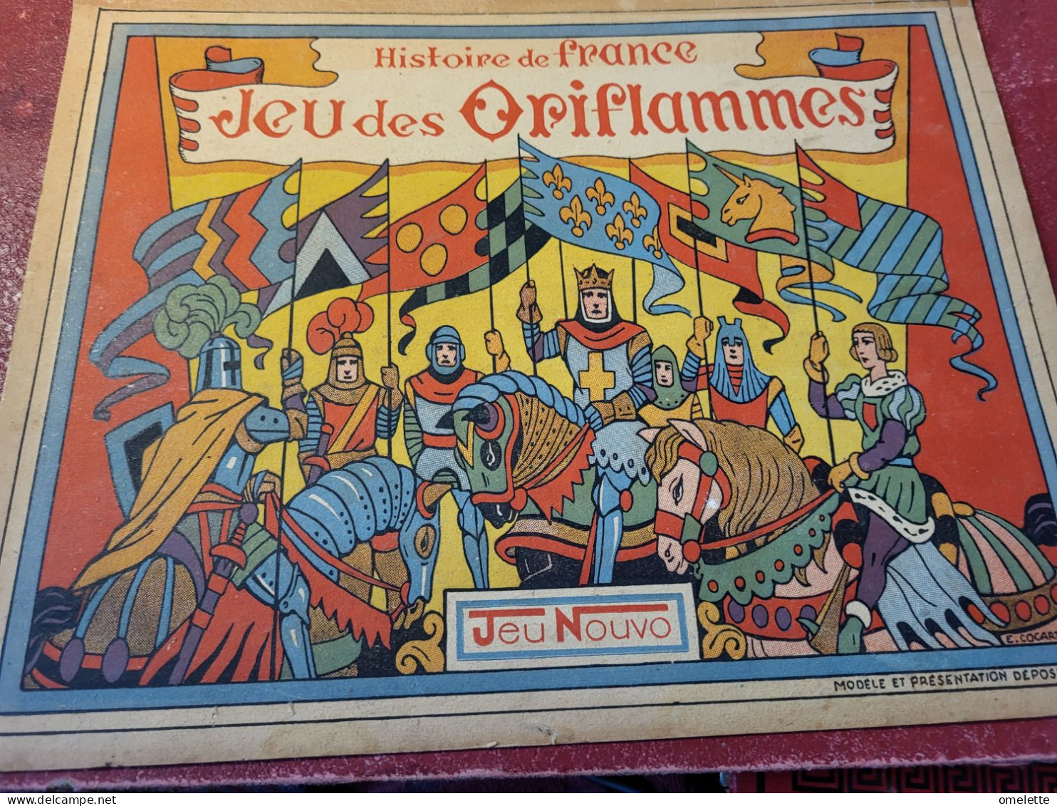 JEU DE L OIE  /HISTOIRE DE FRANCE ORIFLAMMES  PETAIN TRAVAIL FAMILLE PATRIE /ILLUSTRATEUR COCARD /CREATION  JEU NOUVO - Sonstige & Ohne Zuordnung