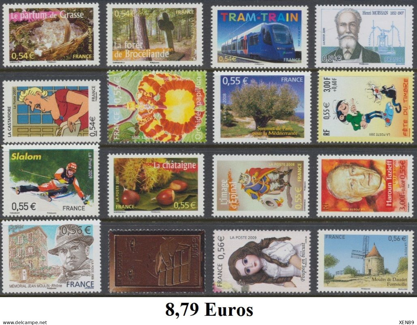 TIMBRES EUROS - ANNÉES 1999 A 2015 - DÉFAUTS -- Explications ci-dessous -- REMISE 30 % --