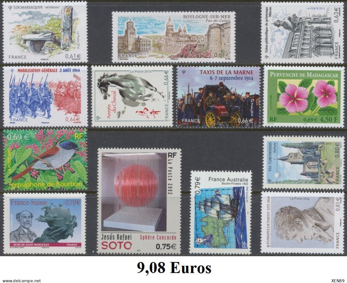 TIMBRES EUROS - ANNÉES 1999 A 2015 - DÉFAUTS -- Explications ci-dessous -- REMISE 30 % --