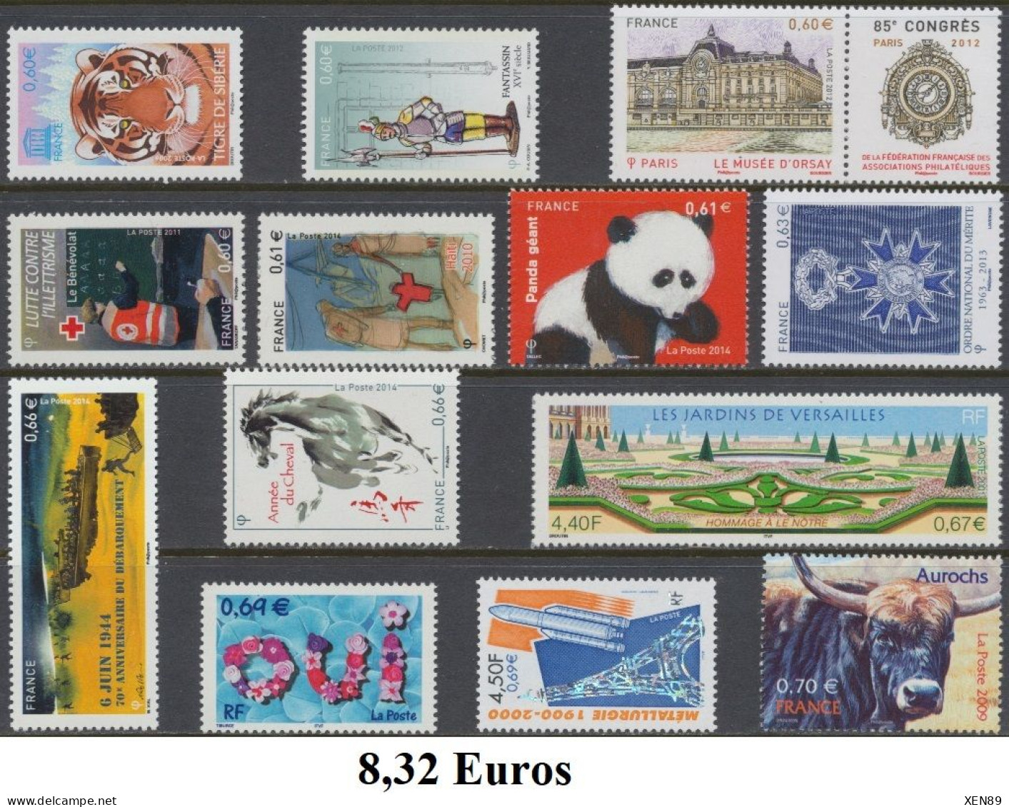 TIMBRES EUROS - ANNÉES 1999 A 2014 - DÉFAUTS -- Explications ci-dessous - REMISE 30 % --