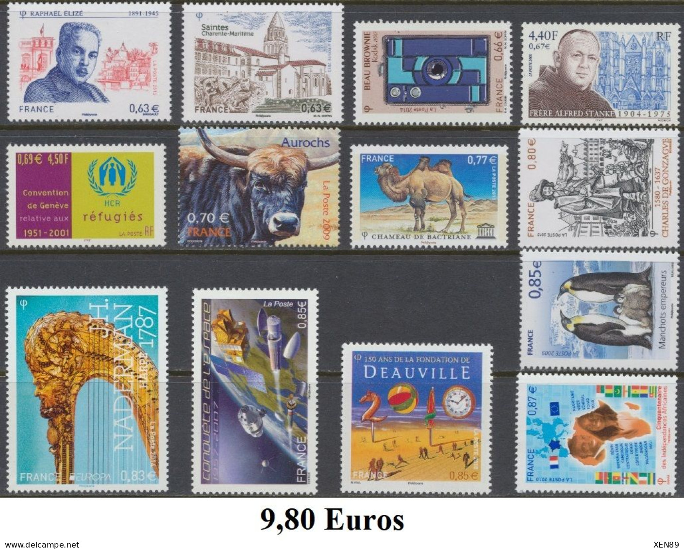 TIMBRES EUROS - ANNÉES 1999 A 2014 - DÉFAUTS -- Explications ci-dessous - REMISE 30 % --