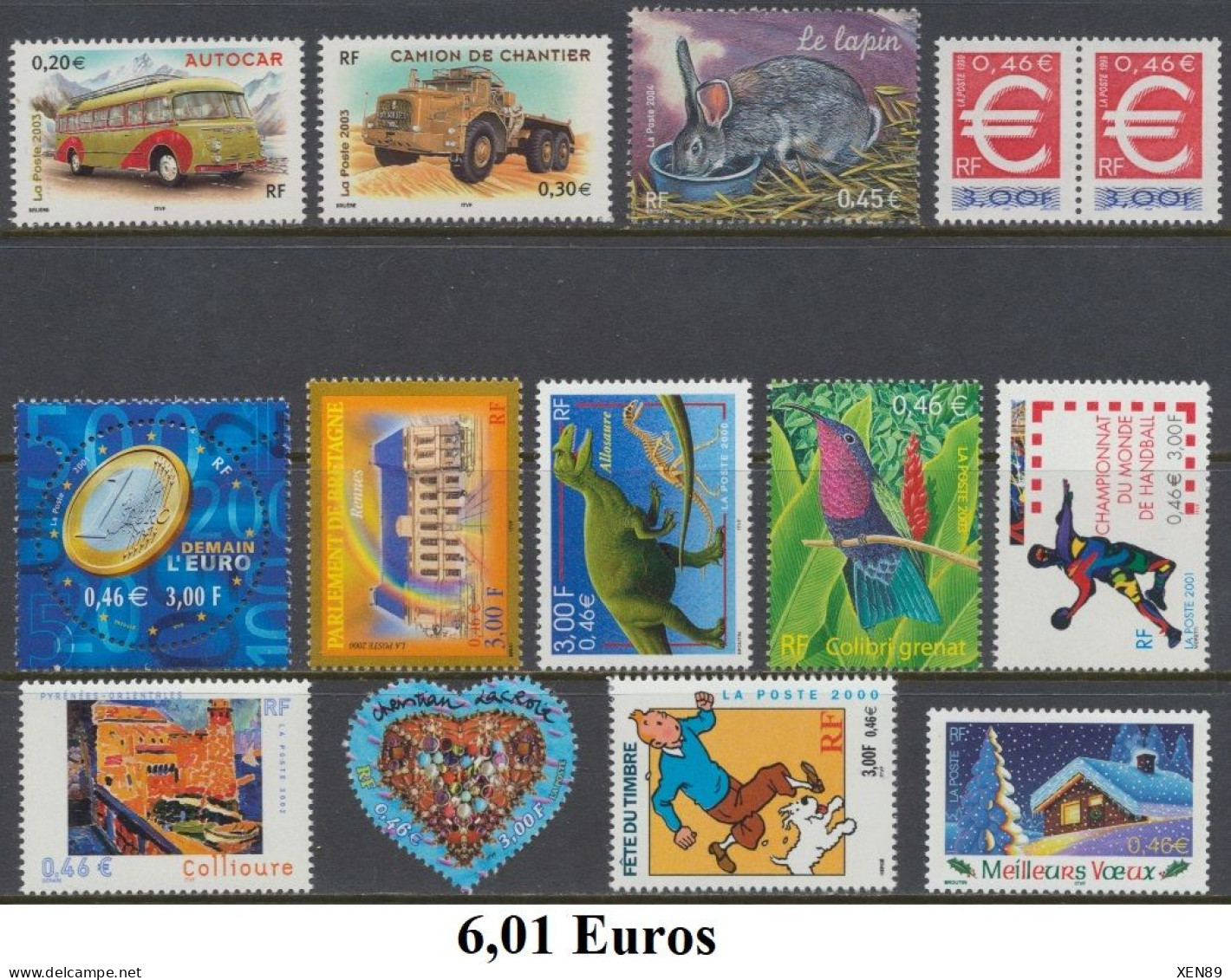 TIMBRES EUROS - ANNÉES 1999 A 2015 - DÉFAUTS -- Explications Ci-dessous - REMISE 30 % -- - Collections