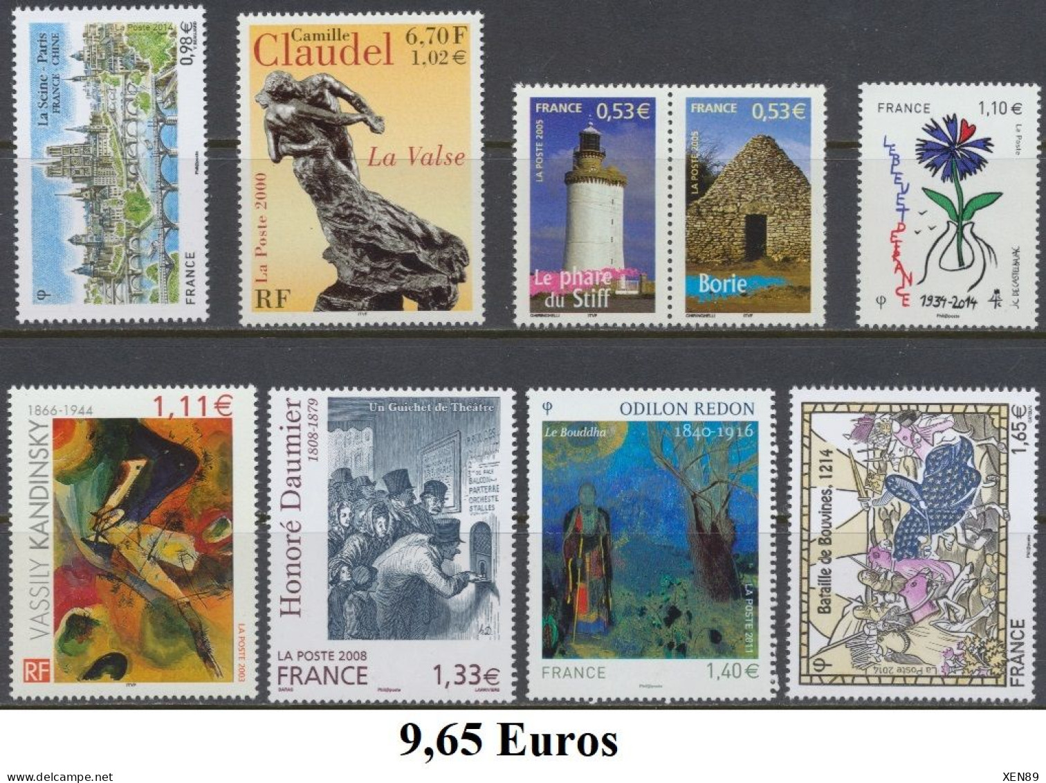 TIMBRES EUROS - ANNÉES 1999 A 2015 - DÉFAUTS -- Explications ci-dessous - REMISE 30 % --