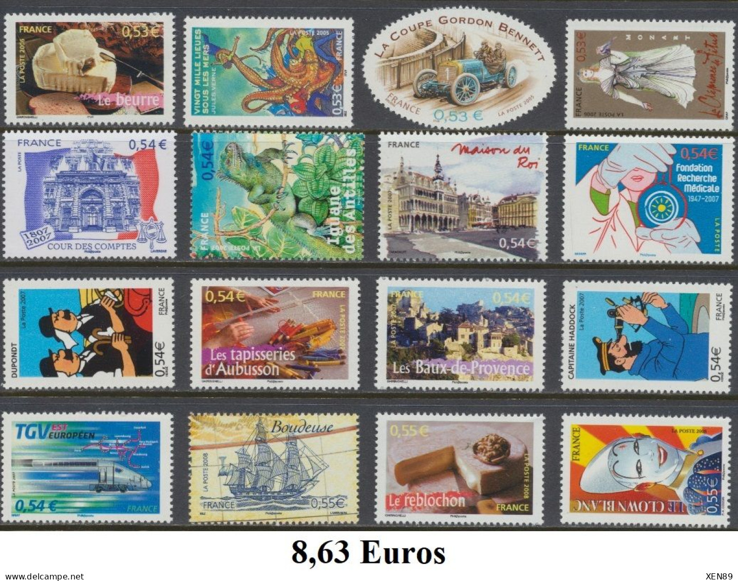 TIMBRES EUROS - ANNEES 1999 A 2014 - DEFAUTS -- Explications ci-dessous - REMISE 30 % --