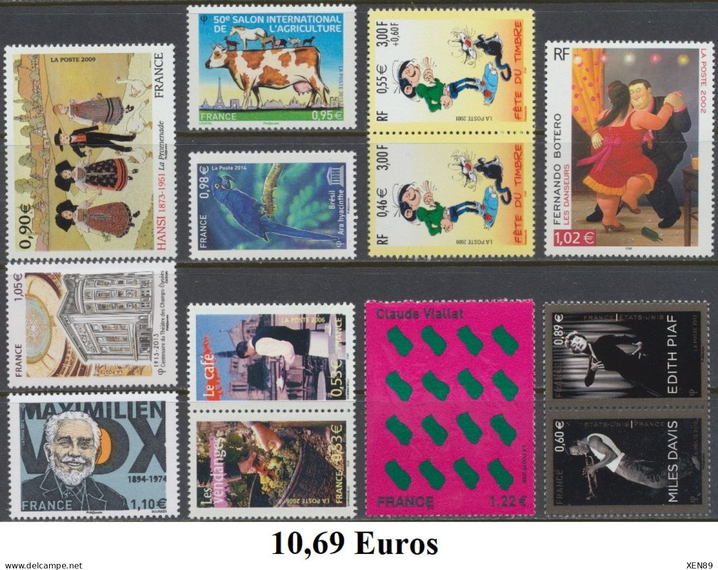 TIMBRES EUROS - ANNEES 1999 A 2014 - DEFAUTS -- Explications ci-dessous - REMISE 30 % --