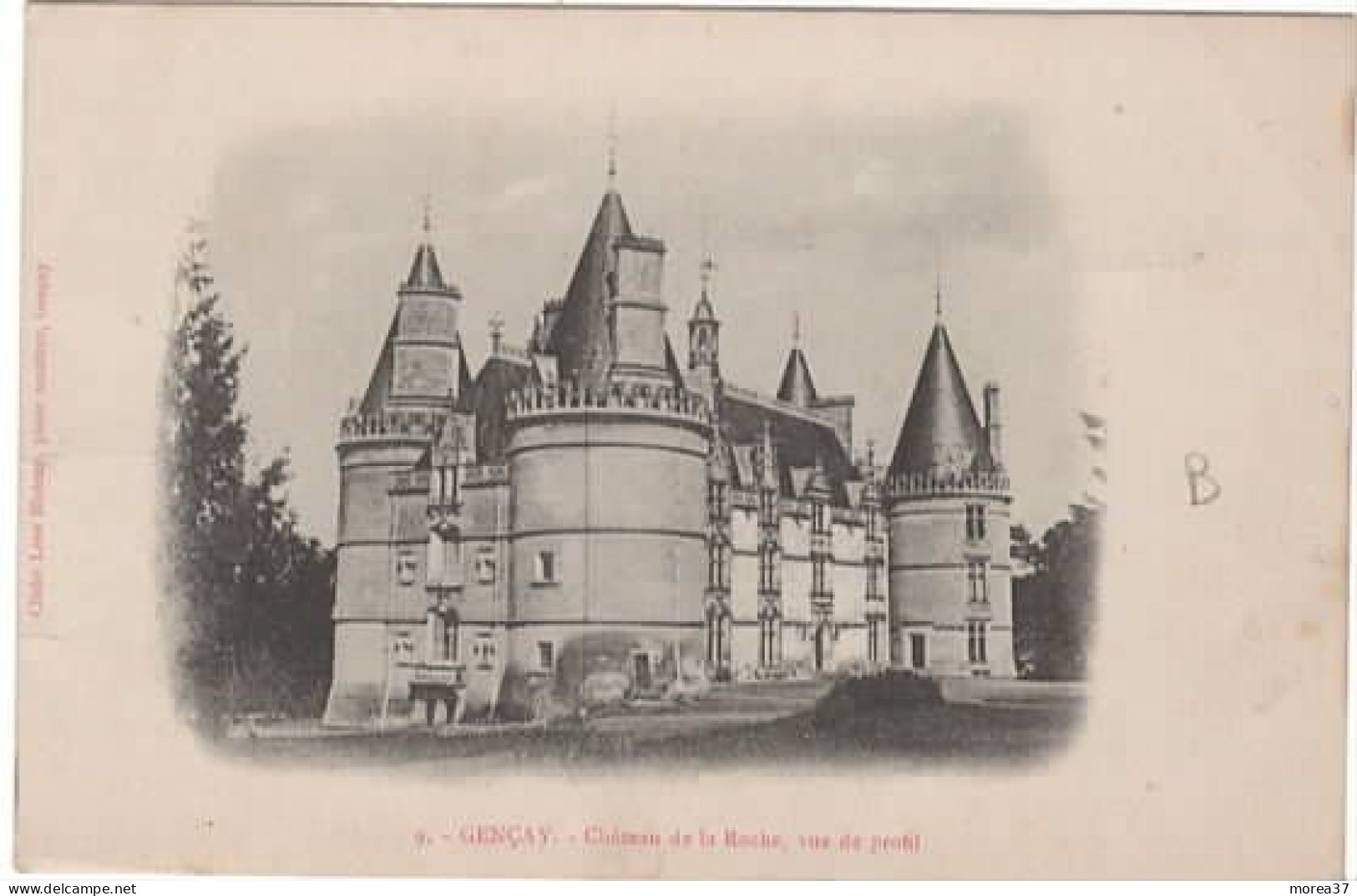 GENCAY   Château De La Roche   Vue De Profil - Gencay