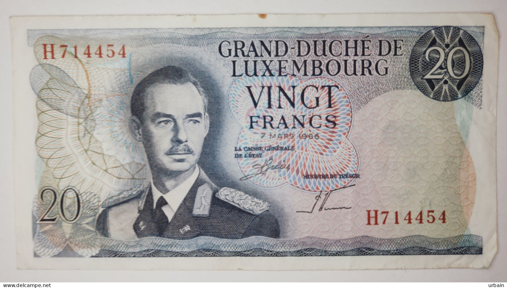 Batch Of 5 Banknotes - Luxembourg - 20 Francs - 7 Mars 1966 - Luxemburgo