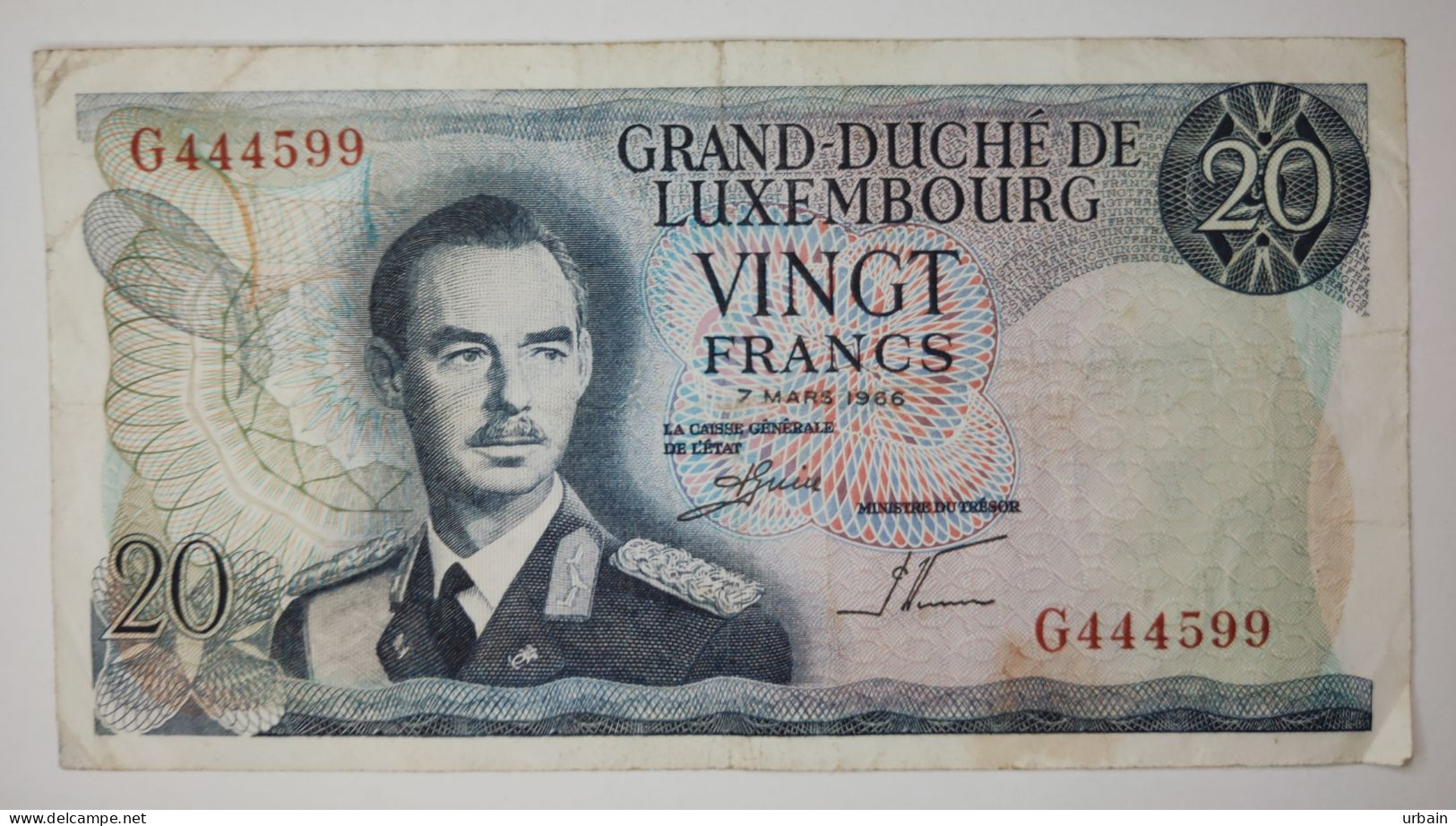 Batch of 5 banknotes - Luxembourg - 20 francs - 7 mars 1966
