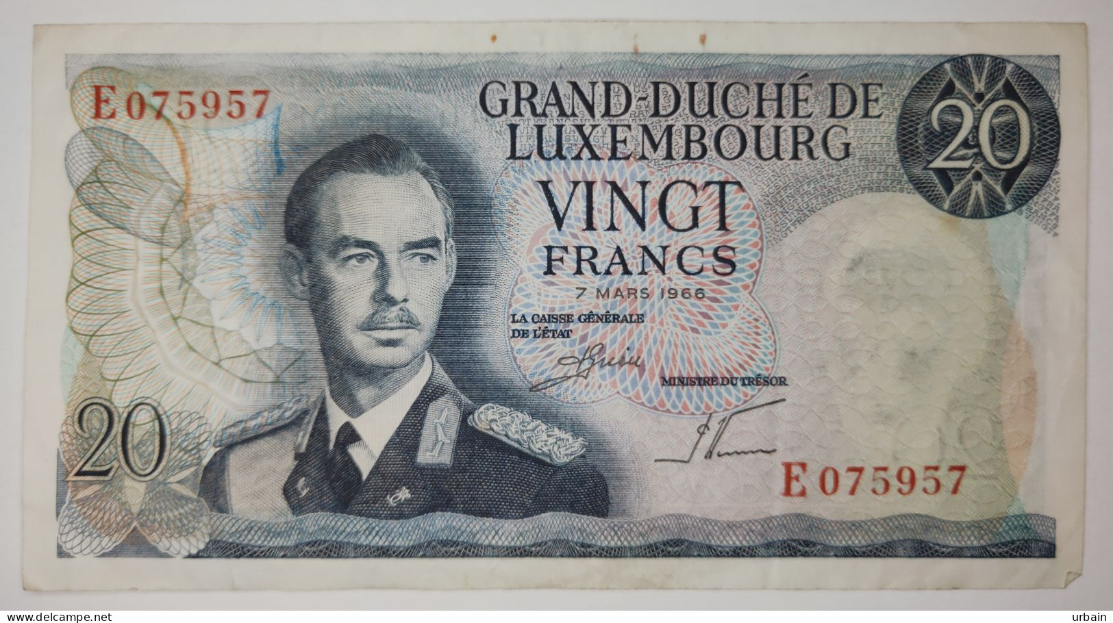 Batch of 5 banknotes - Luxembourg - 20 francs - 7 mars 1966