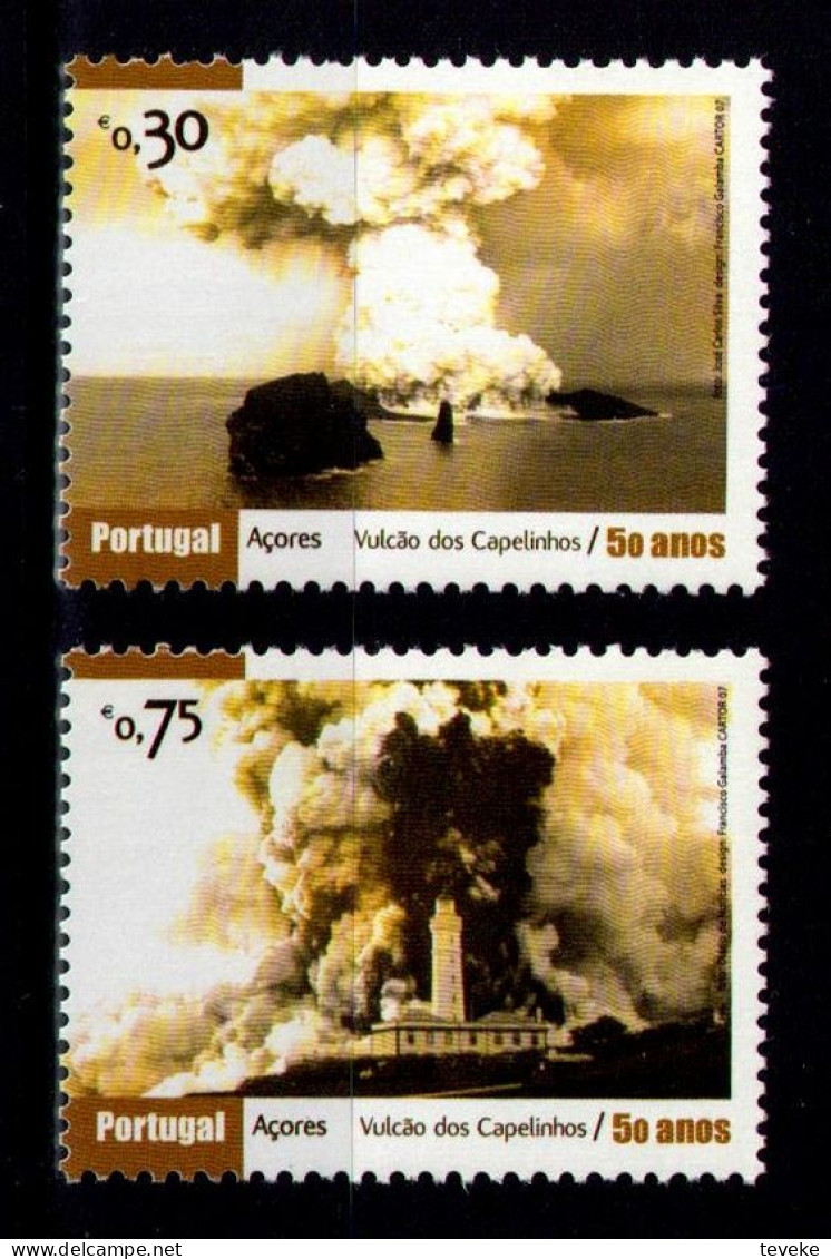 PORTUGAL AZOREN Açores 2007 - Michel Nr. 540/541 - MNH ** - Volcano - Capelinhos - Açores