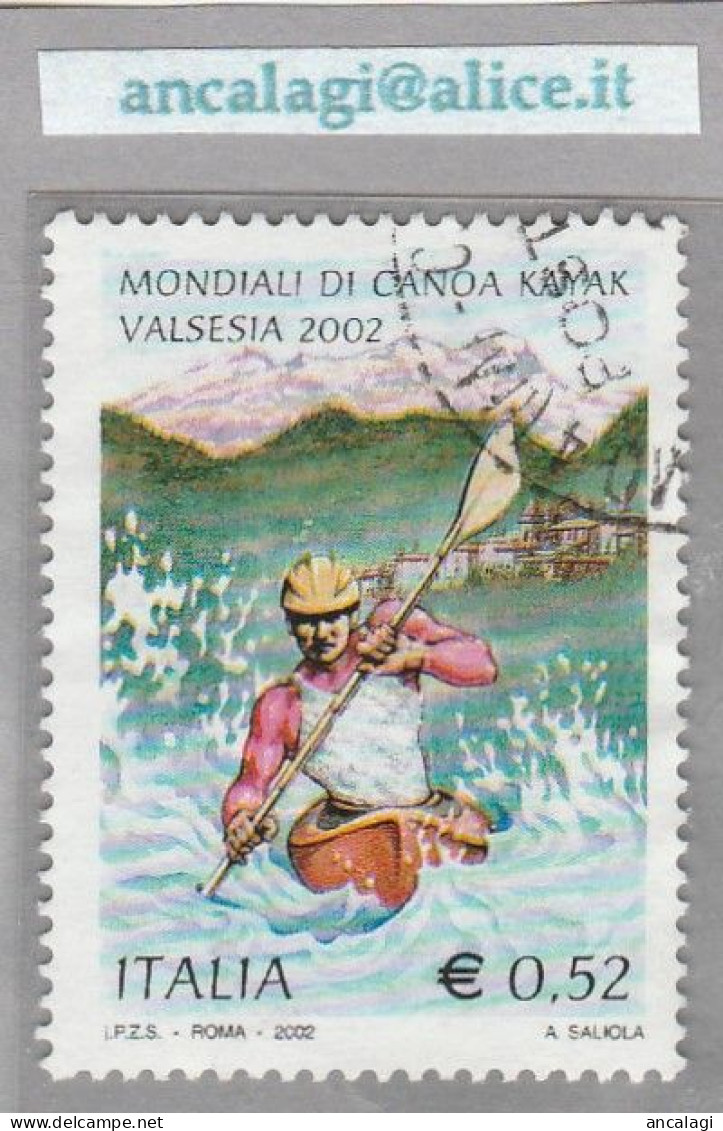 USATI ITALIA 2002 - Ref.0872 "MONDIALI DI CANOA KAIAK" 1 Val. - - 2001-10: Gebraucht