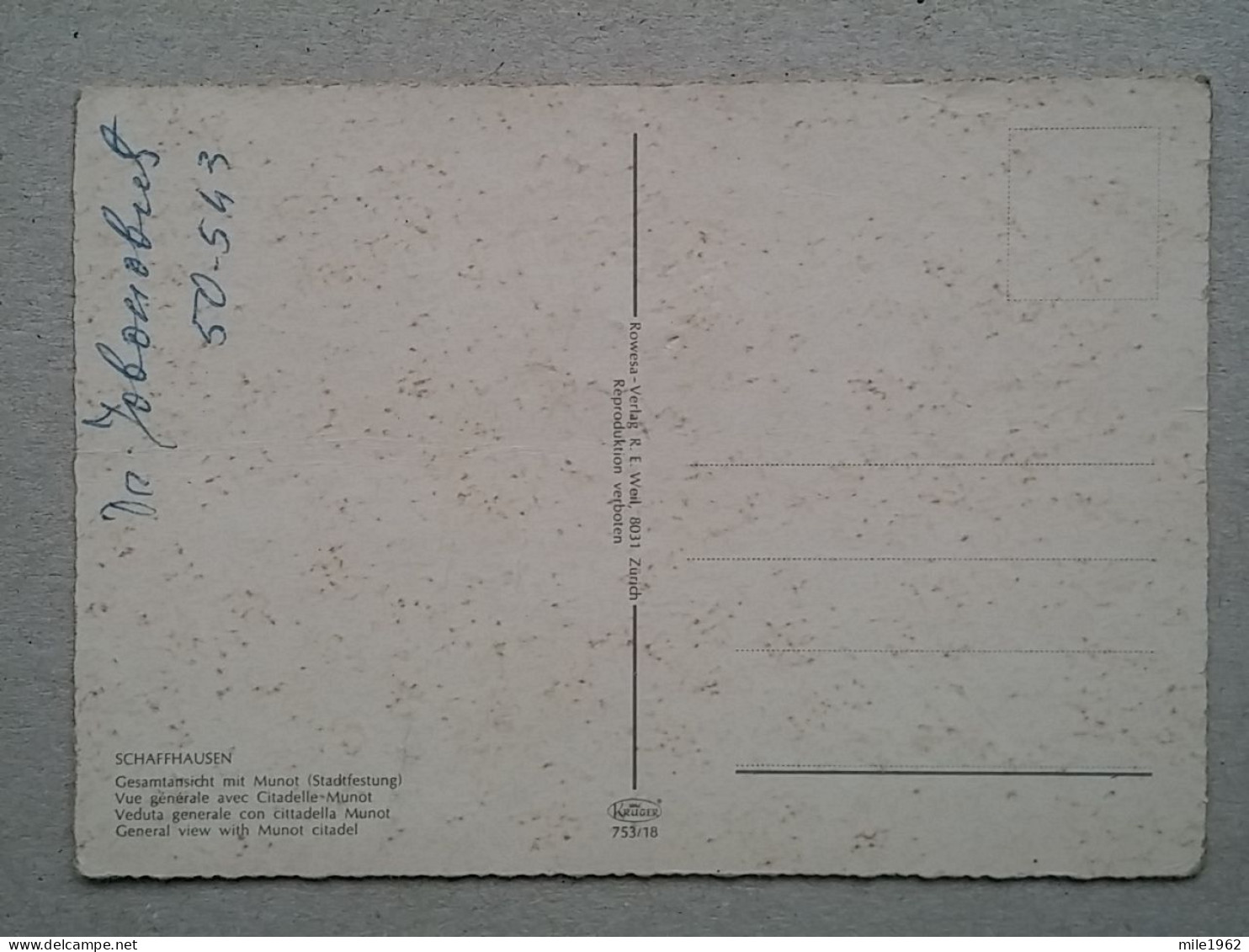 KOV 799-39 - SWITZERLAND, SCHAFFHAUSEN - Sonstige & Ohne Zuordnung