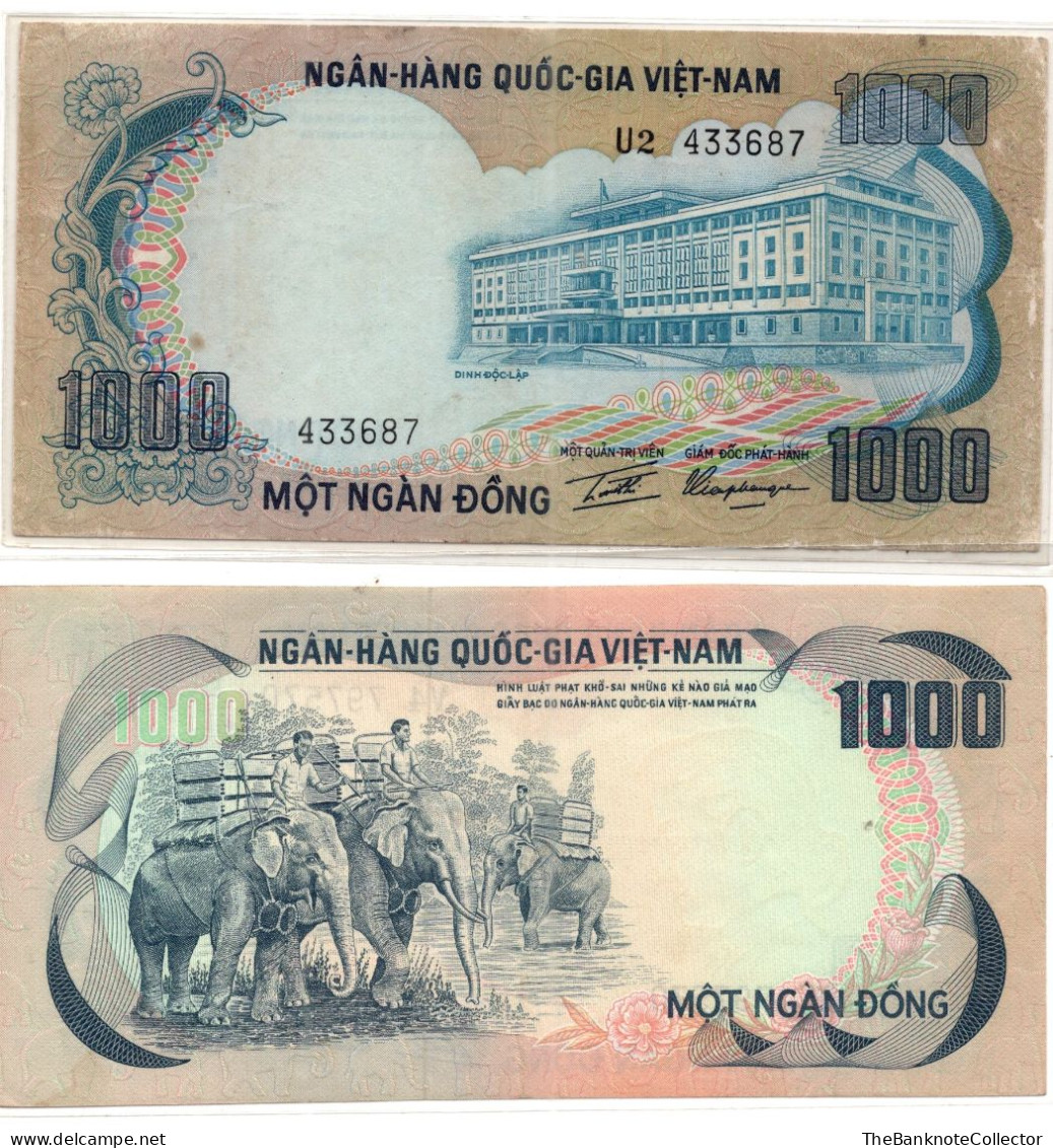 South Vietnam 1000 Dong ND 1972 P-34 UNC - Vietnam