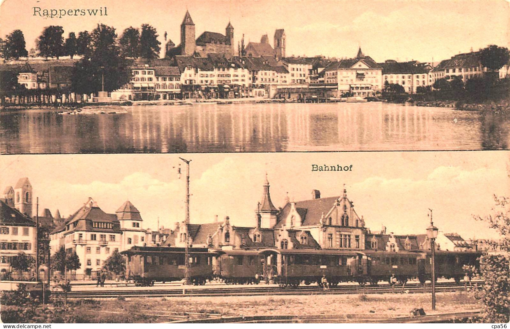 RAPPERSWIL + Bahnhof 1910 - Rapperswil-Jona