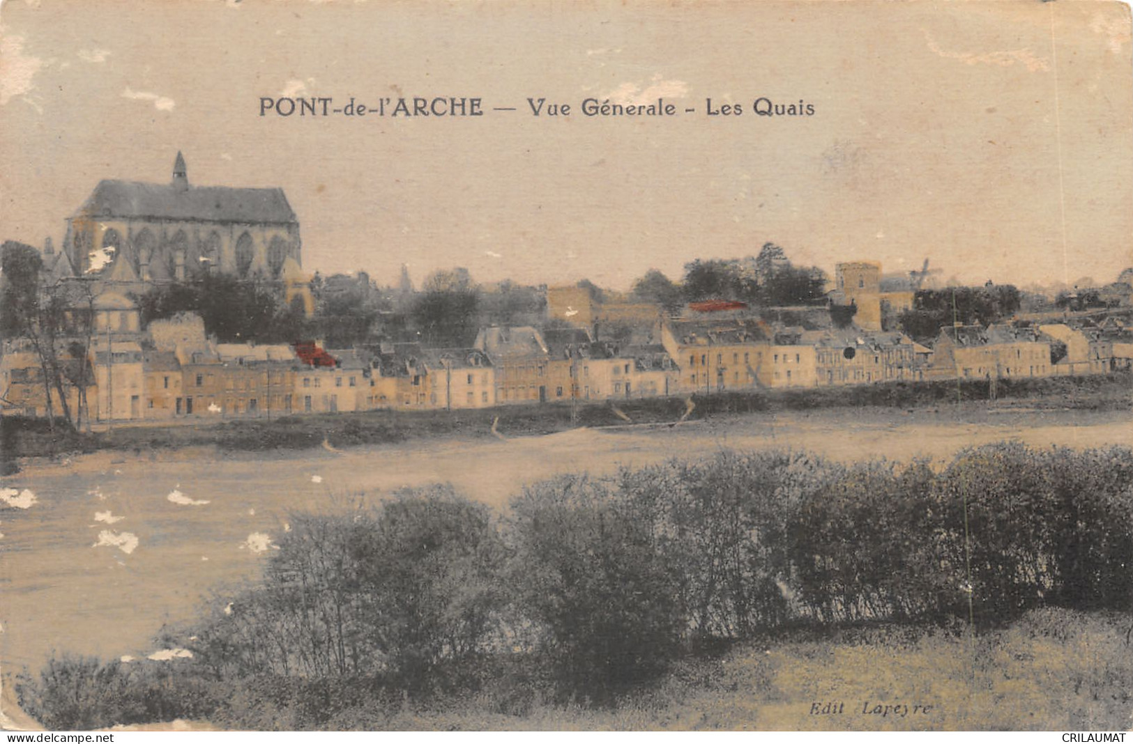 27-PONT DE L ARCHE-LES QUAIS-N T6021-A/0349 - Pont-de-l'Arche