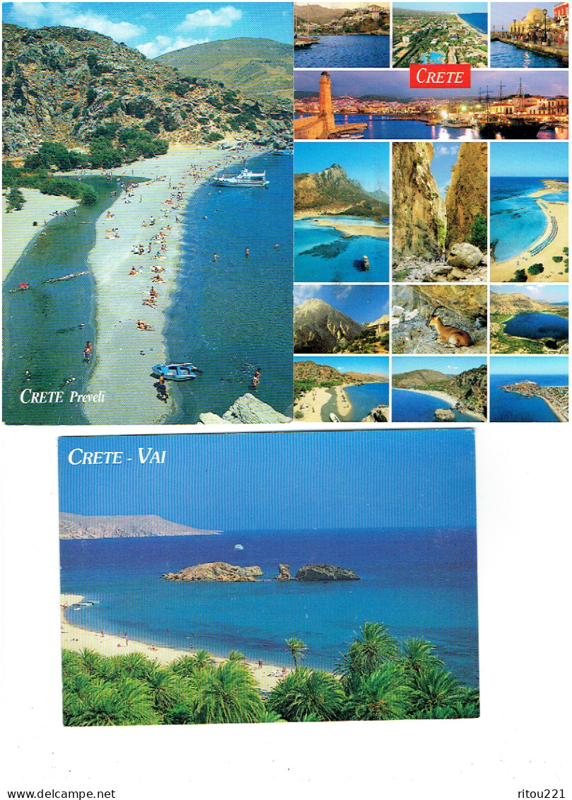 lot 14 cpm - CRETE - HANIA VAI PLAKIAS SITIA KPHTH KNOSSOS RETHIMNON SFAKIA HERAKLEION PREVELI bateau terrain sport