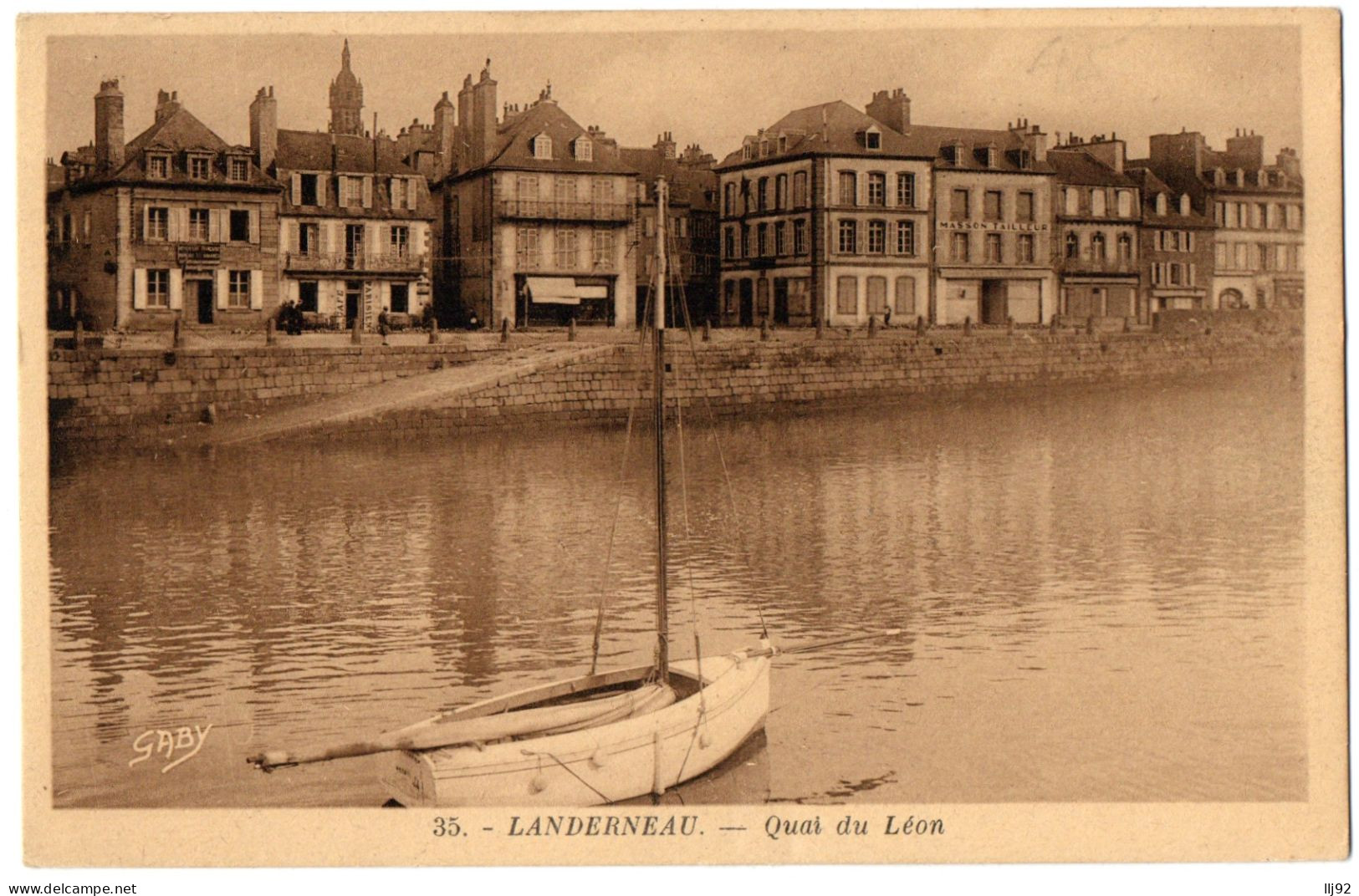 CPA 29 - LANDERNEAU (Finistère) - 35. Quai Du Léon - Landerneau