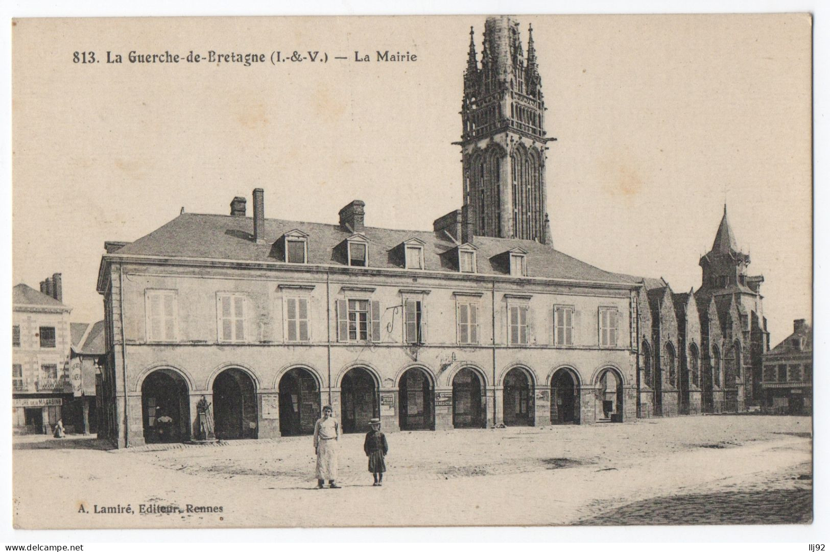 CPA 35 - LA GUERCHE DE BRETAGNE (Ille Et Vilaine) - 813. La Mairie - La Guerche-de-Bretagne