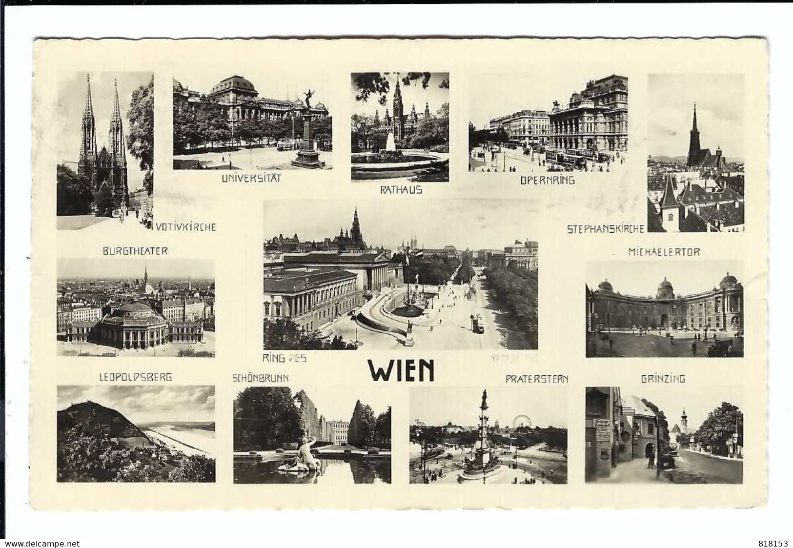 WIEN  Multi View    1953 - Sonstige & Ohne Zuordnung