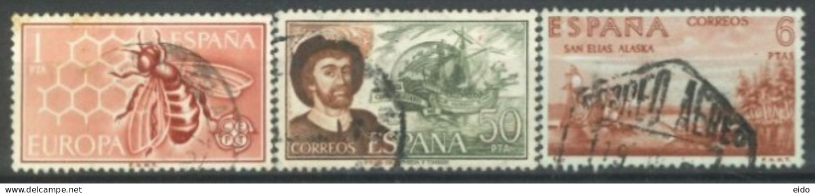 SPAIN, 1962/1967/1935, STAMPS SET OF 3, USED. - Oblitérés