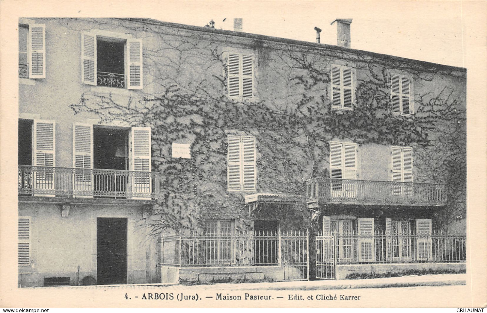 39-ARBOIS-MAISON PASTEUR-N T6021-F/0185 - Arbois