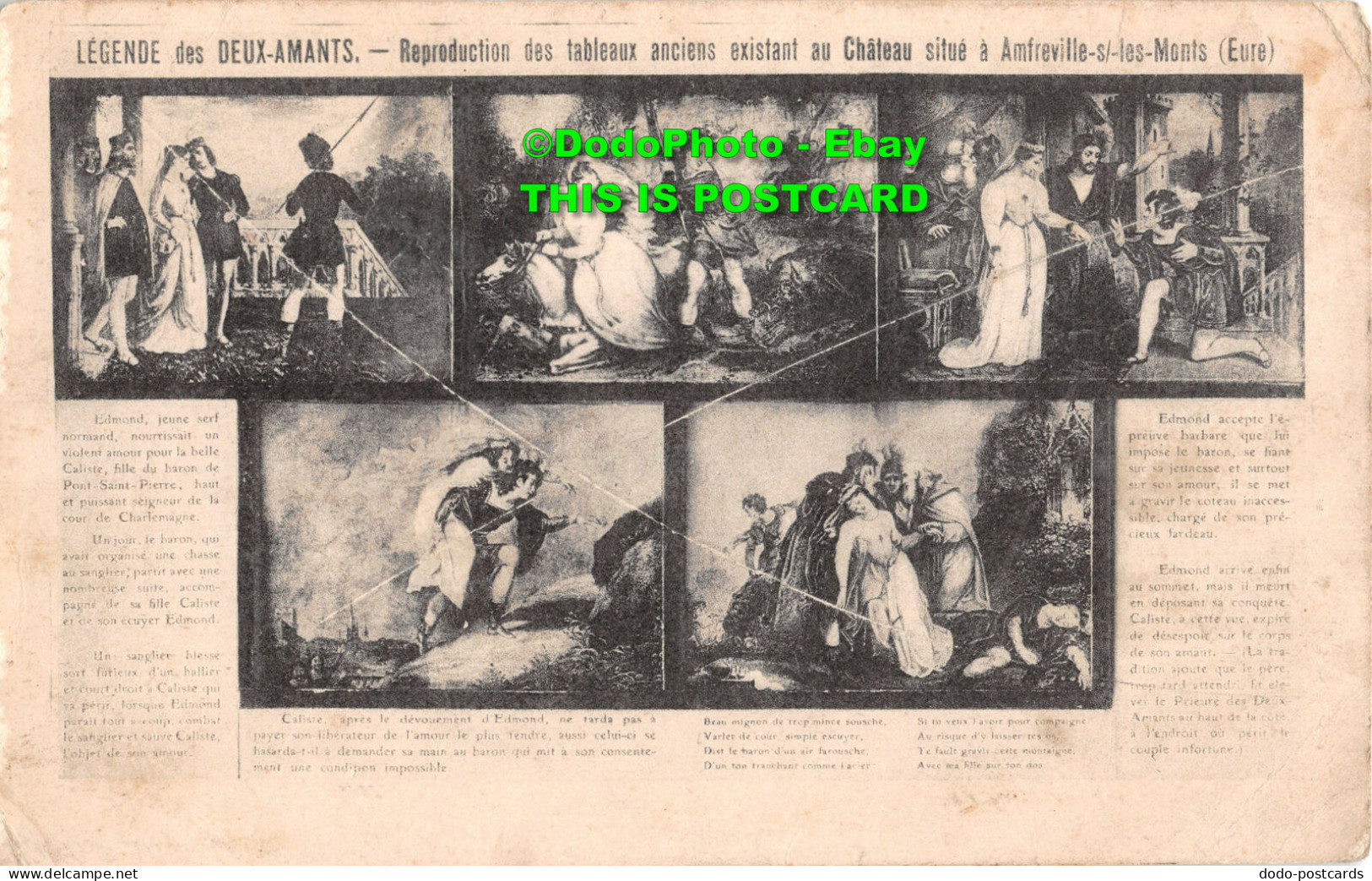 R424569 Legende Des Deux Amants. Reproduction Des Tableaux Anciens Existant Au C - World