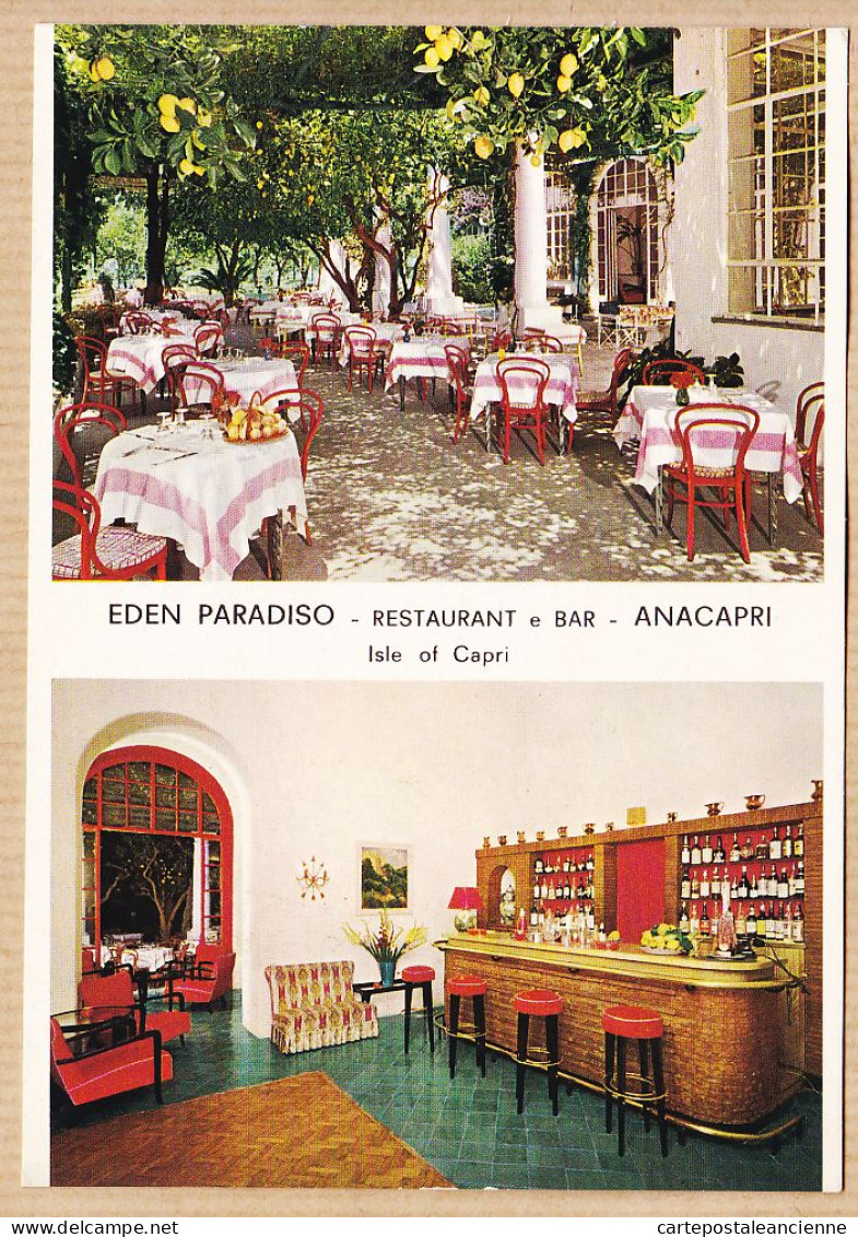26978 / ⭐ ♥️ Peu Commun ANACAPRI EDEN PARADISIO Restaurante Restaurant E Bar Isle Of CAPRI 1970s Campania - Napoli (Naples)