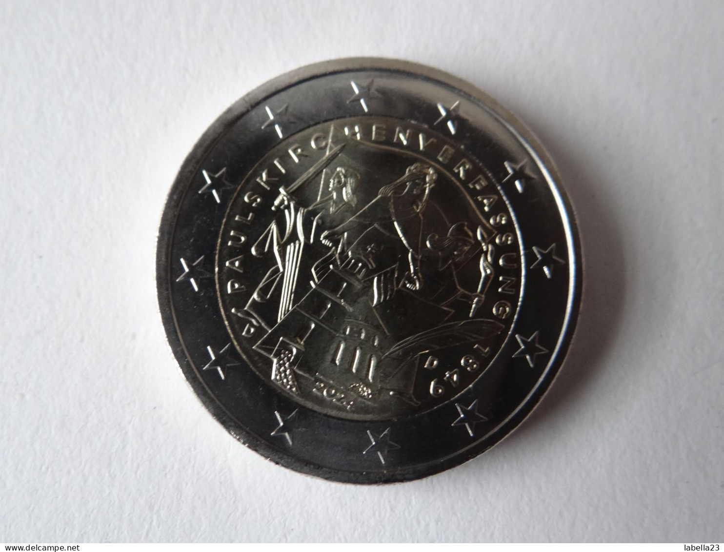 2 Euro Münze 2024 - 175. Jubiläum Paulskirchenverfassung, Ausgabe D - Germany