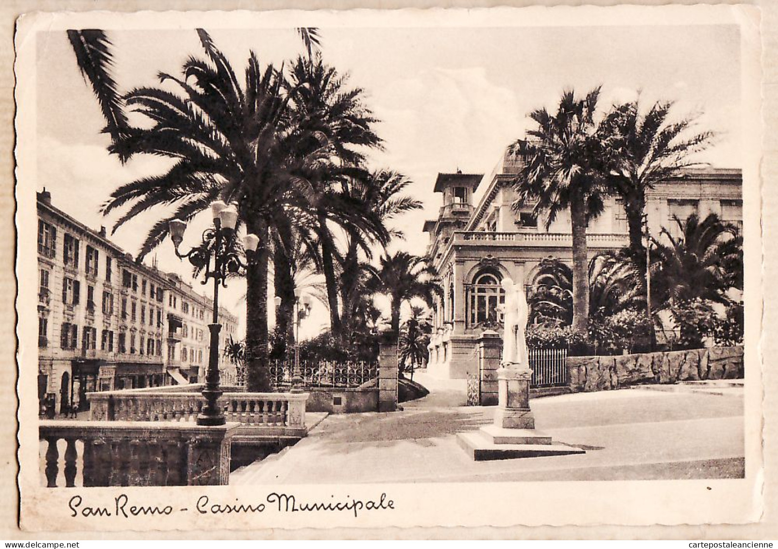 26943 / ⭐ SAN-REMO Liguria Casino Municipale 1936 Carte Pré-timbrée Non-Utilisée Edtion BRUNNER  511-329 - San Remo