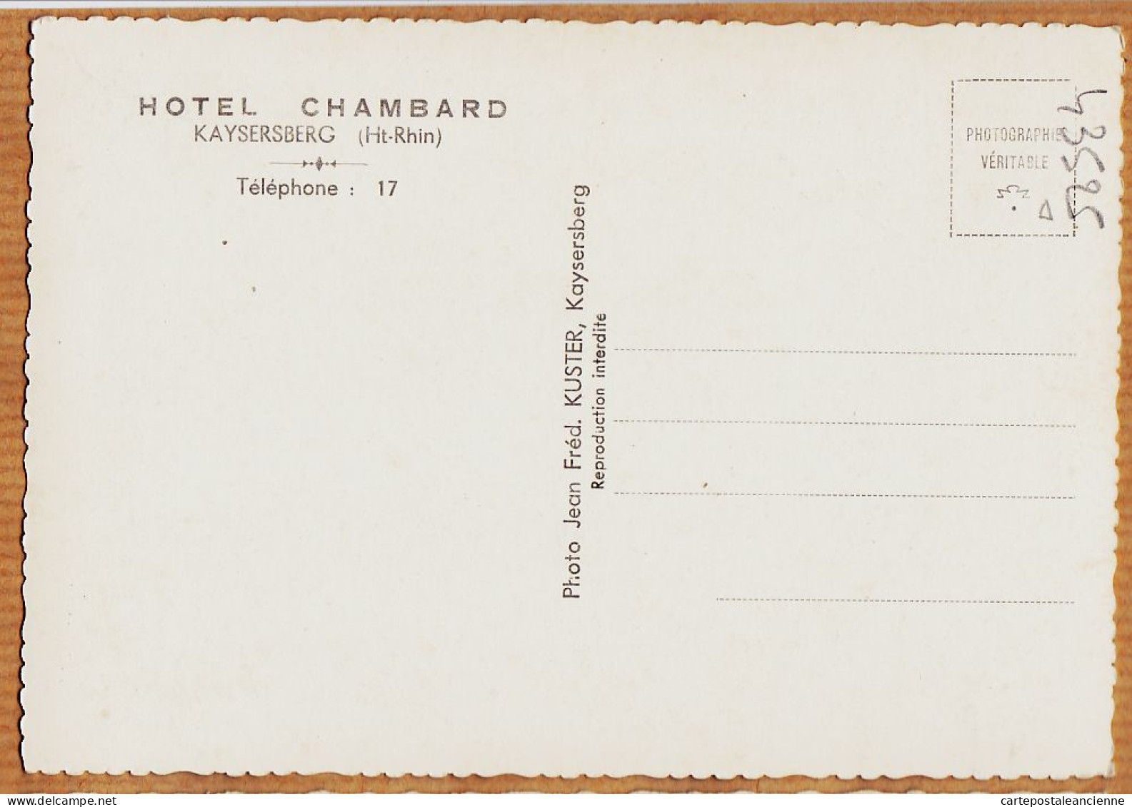 26714 / ⭐ KAYSERSBERG 68-Haut-Rhin Hotel CHAMBARD 1950s Photo-Bromure Jean Fréd. KUSTER - Kaysersberg