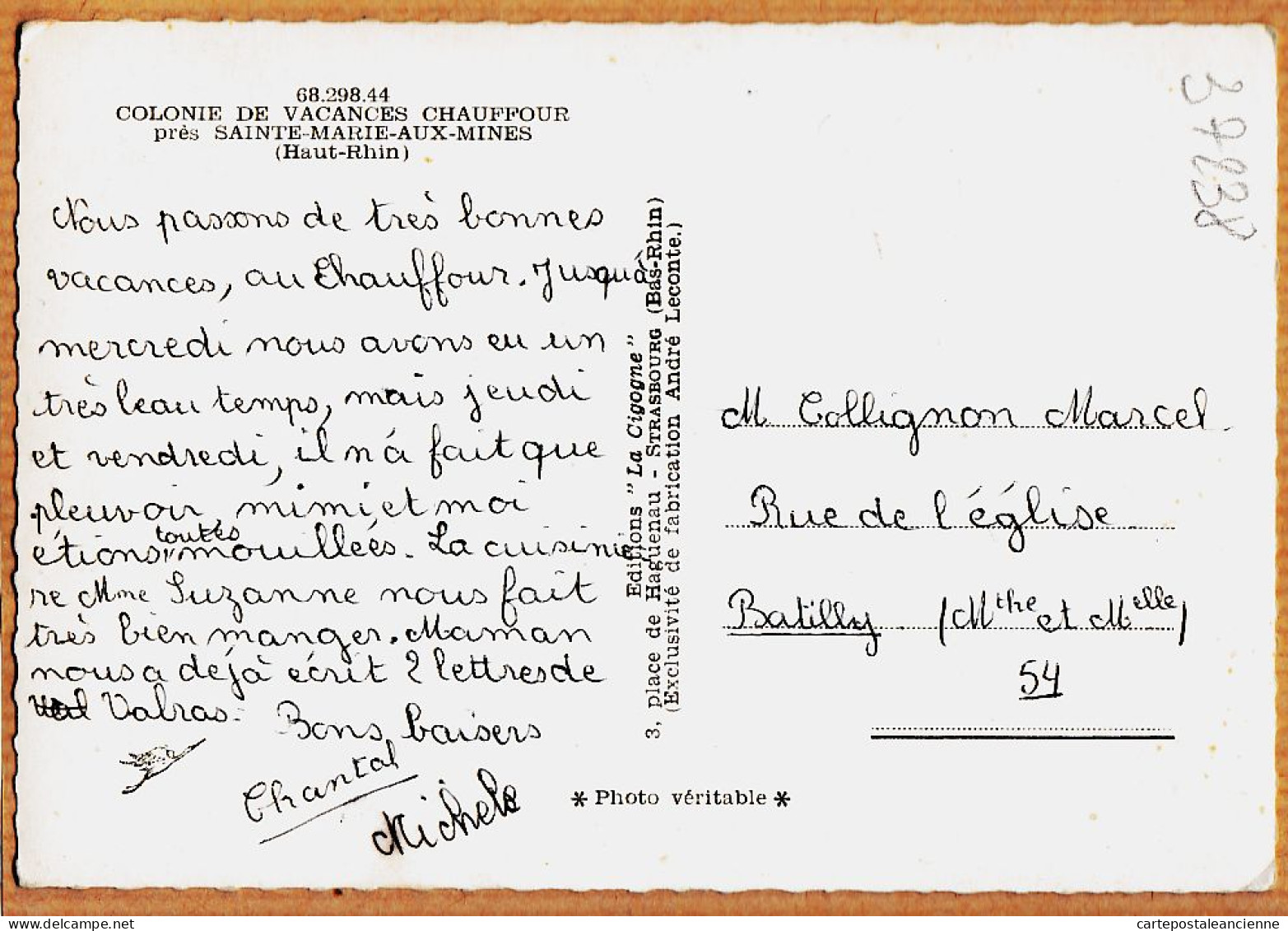 26719 / ⭐ Près SAINTE-MARIE-AUX-MINES Ste 68-Haut-Rhin Colonie De Vacances CHAUFFOUR 1950s Photo Véritable  - Sainte-Marie-aux-Mines