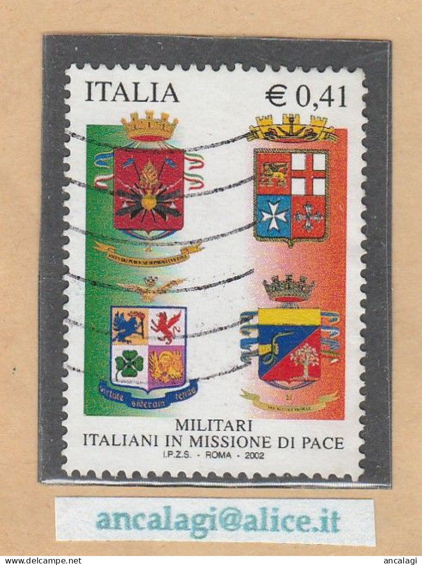 USATI ITALIA 2002 - Ref.0874 "MILITARI ITALIANI IN MISSIONE DI PACE" 1 Val. - - 2001-10: Gebraucht