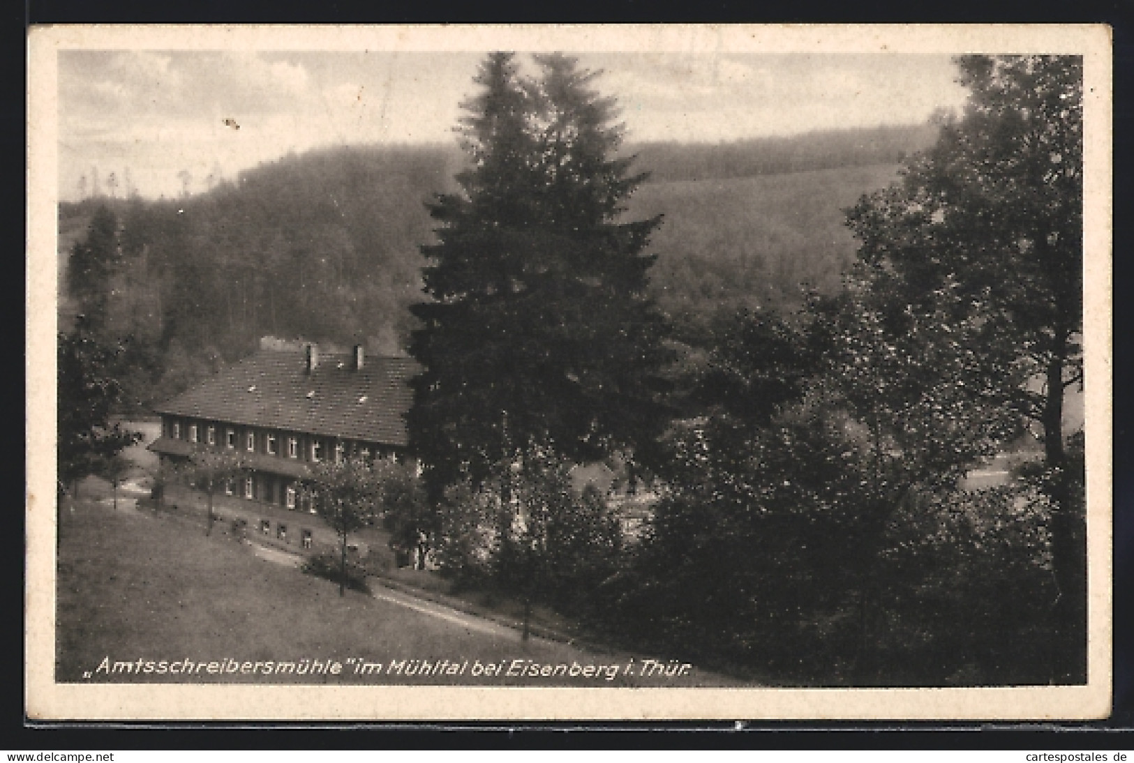 AK Eisenberg / Thür., Gasthaus-Waldhaus Amtsschreiberhaus  - Eisenberg