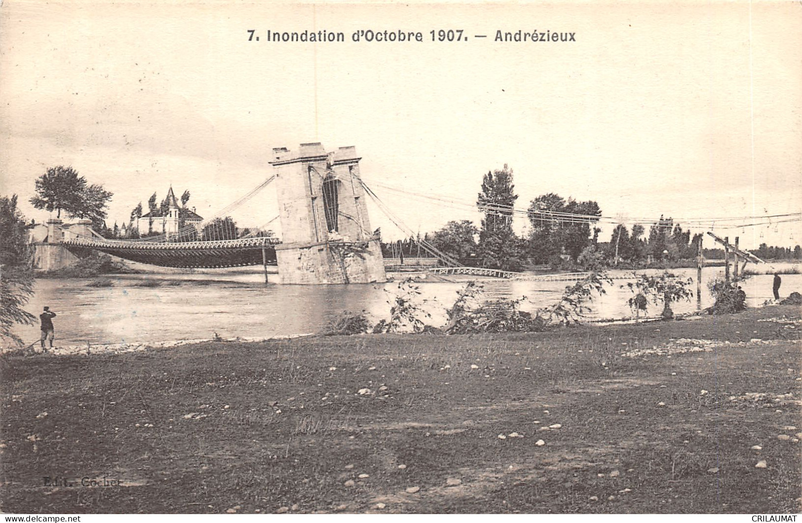 42-ANDREZIEUX-INONDATION D OCTOBRE 1907-N T6021-H/0387 - Andrézieux-Bouthéon