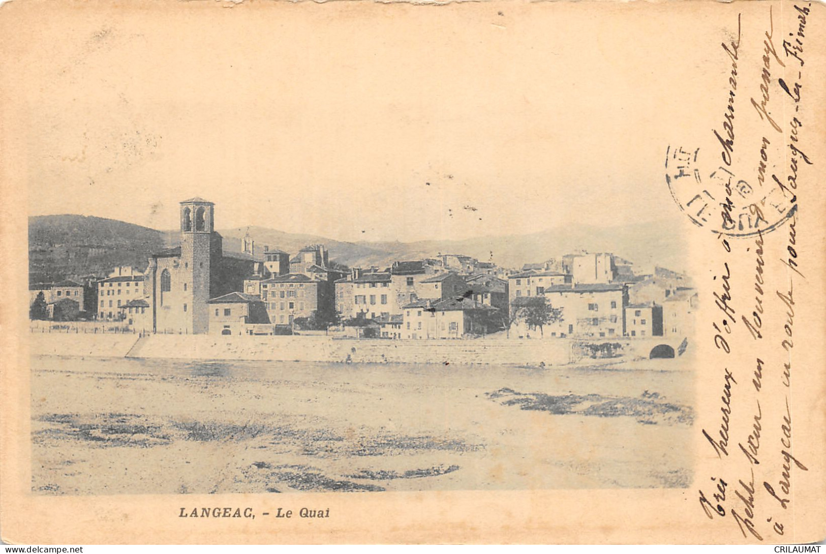 43-LANGEAC-LE QUAI-N T6022-E/0203 - Langeac