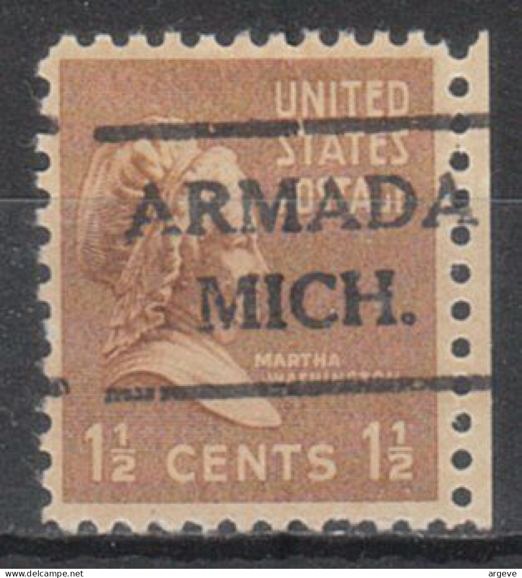 USA Precancel Vorausentwertungen Preo Locals Michigan, Armada 716 - Vorausentwertungen