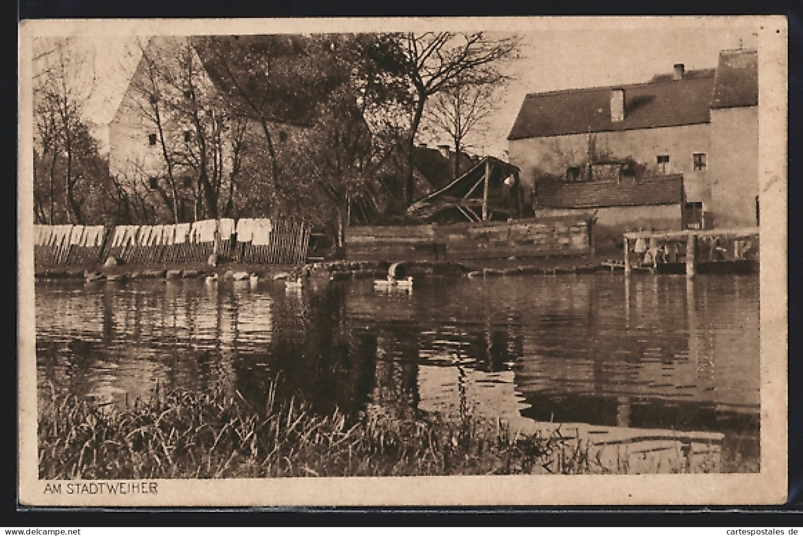 AK Grafenwöhr, Am Stadtweiher  - Grafenwöhr