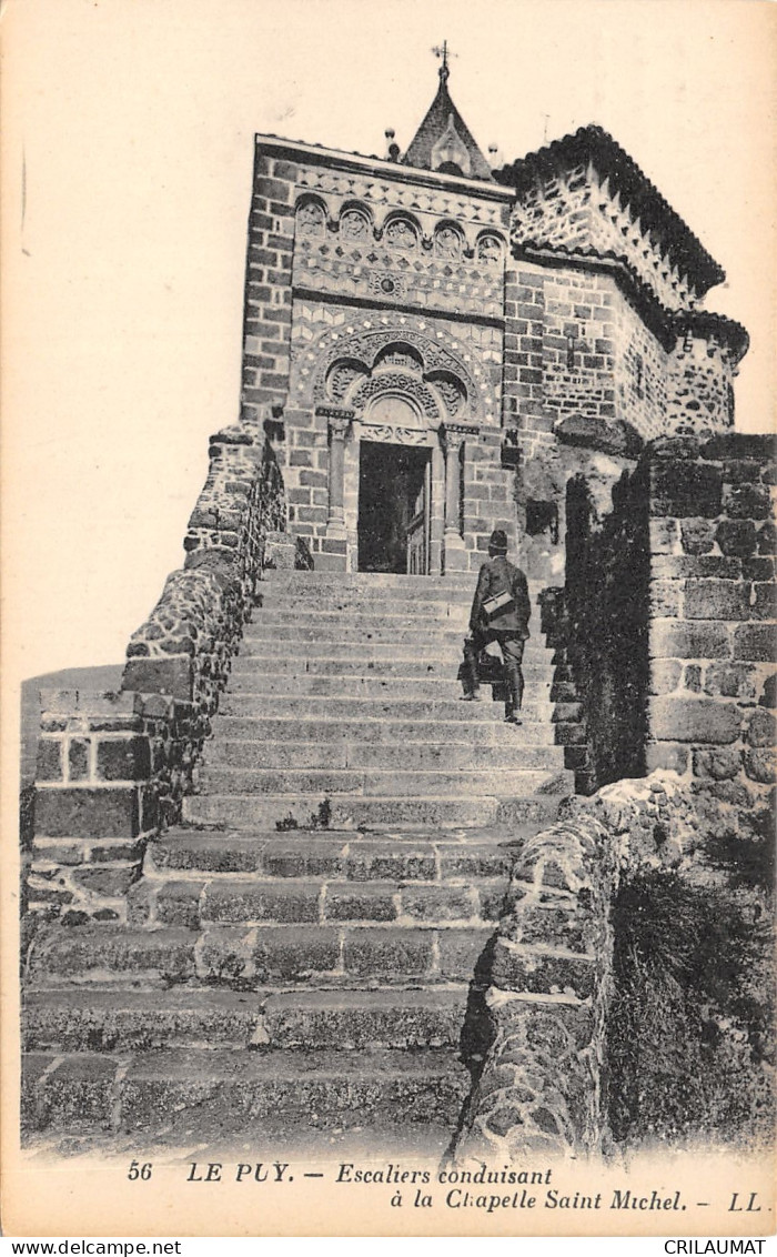 43-LE PUY EN VELAY-CHAPELLE SAINT MICHEL-LES ESCALIERS-N T6022-D/0303 - Le Puy En Velay