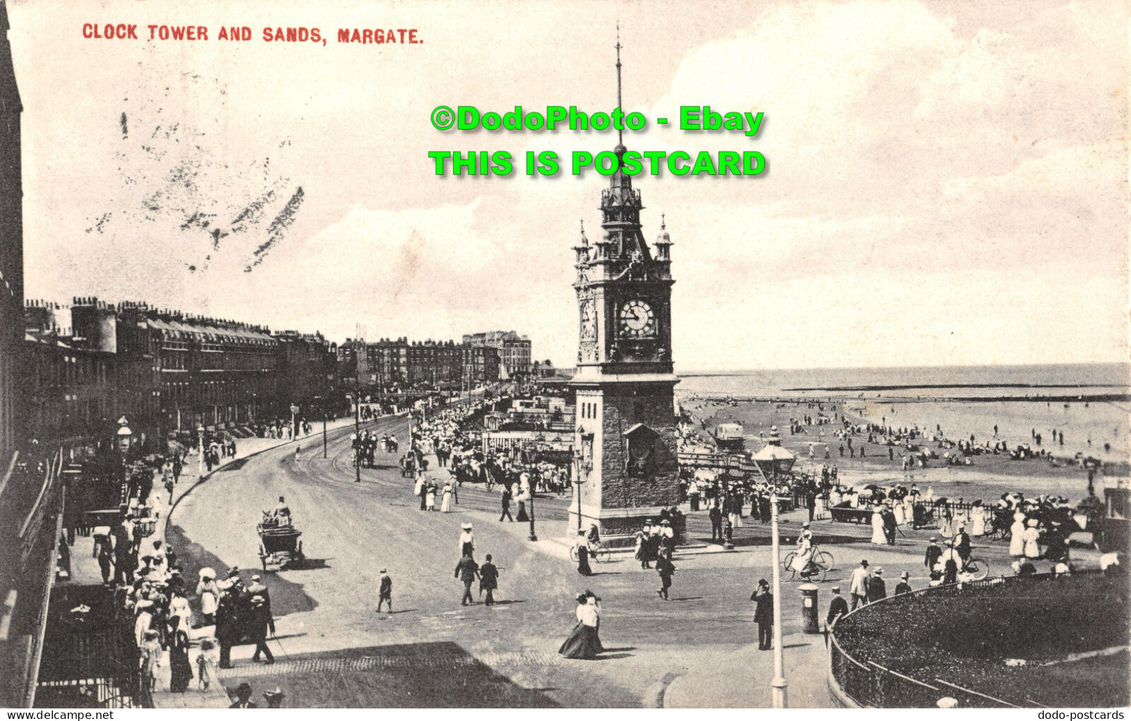 R425398 Margate. Clock Tower And Sands. Kent. 1907 - World
