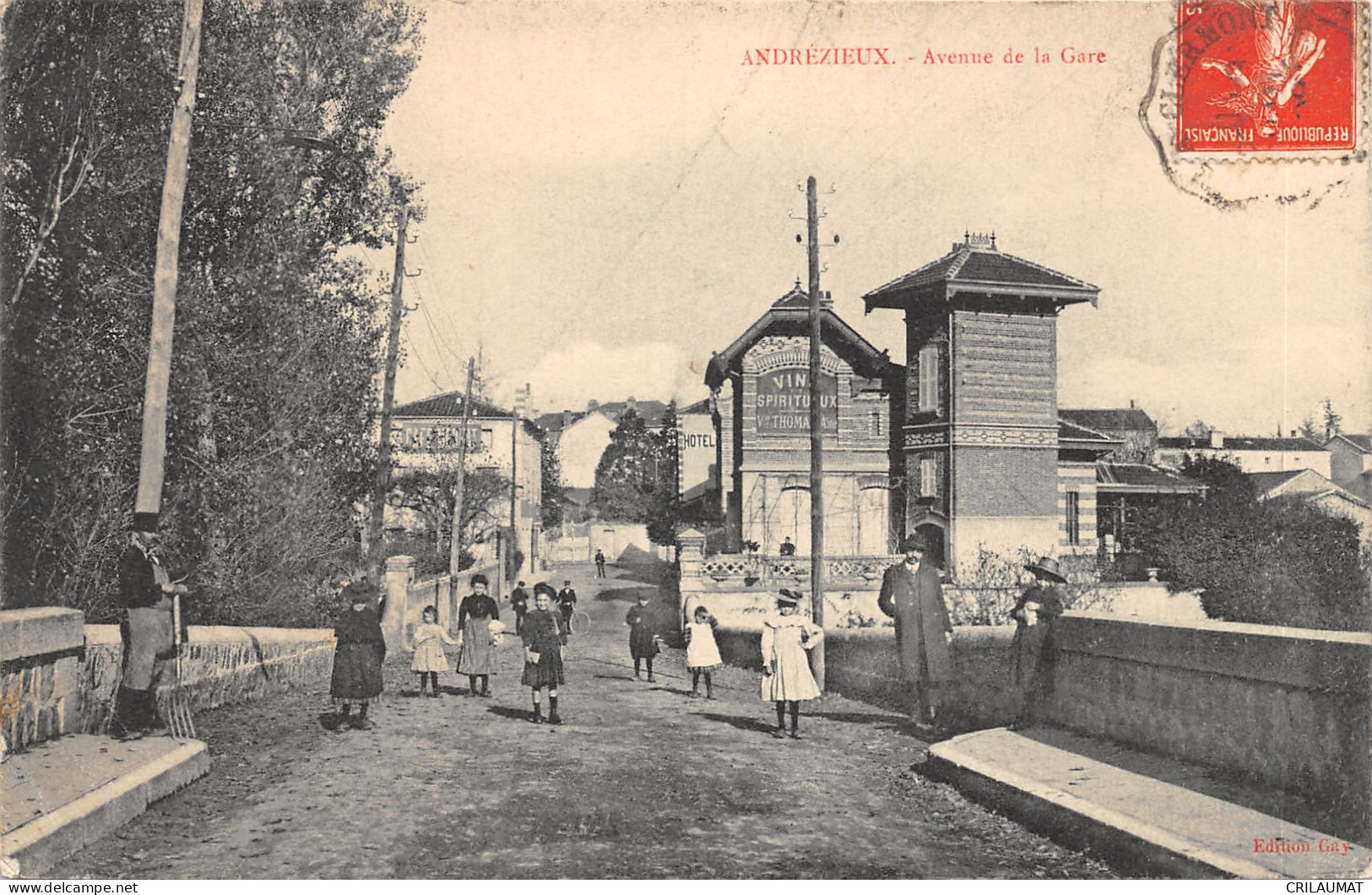 42-ANDREZIEUX-AVENUE DE LA GARE-ANIMEE-N T6022-C/0267 - Andrézieux-Bouthéon
