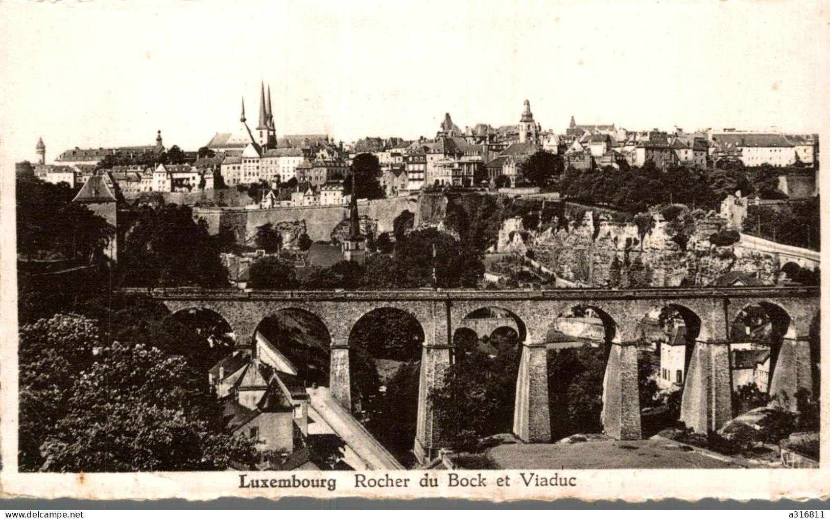 Luxembourg Rocher Du Bock Et Viaduc - Luxemburg - Town