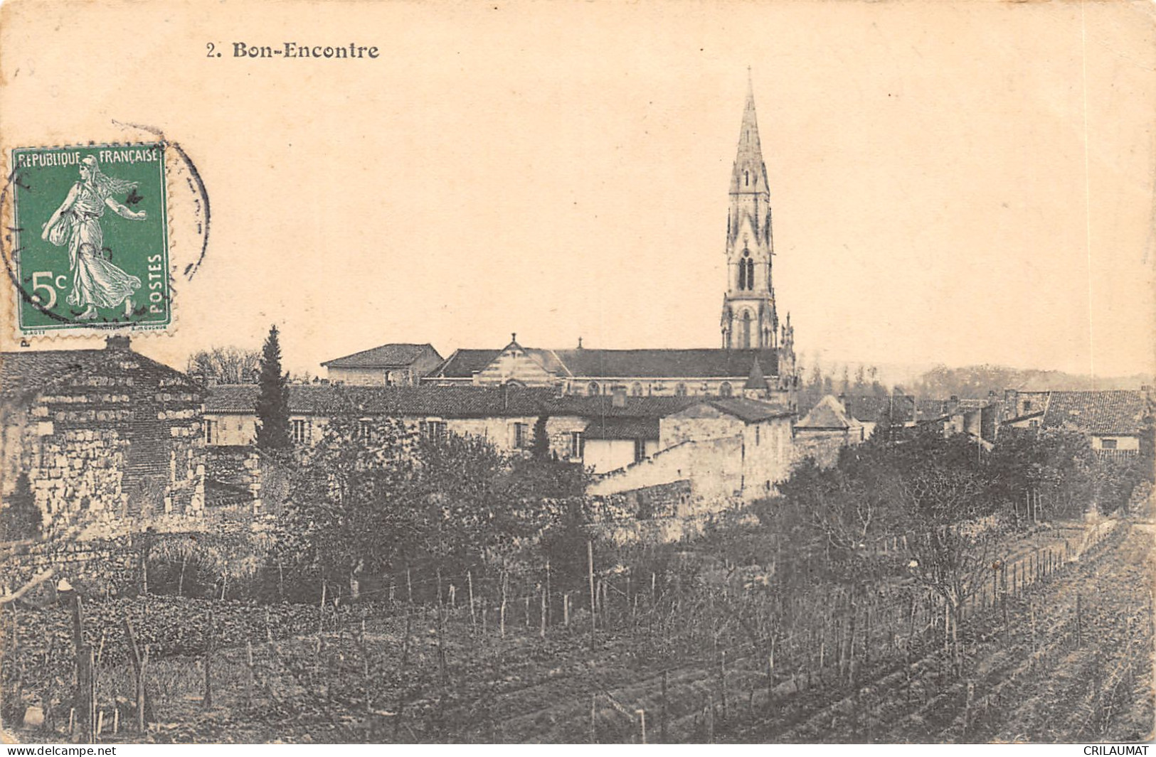 47-BON ENCONTRE-L EGLISE-N T6022-H/0073 - Bon Encontre