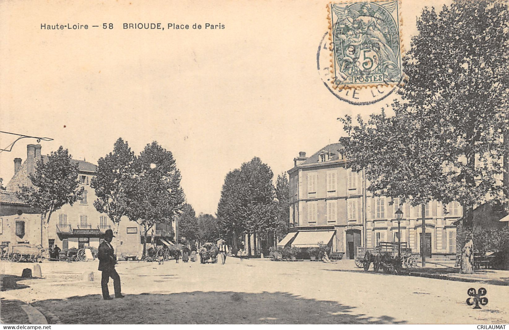 43-BRIOUDE-PLACE DE PARIS-N T6022-H/0031 - Brioude