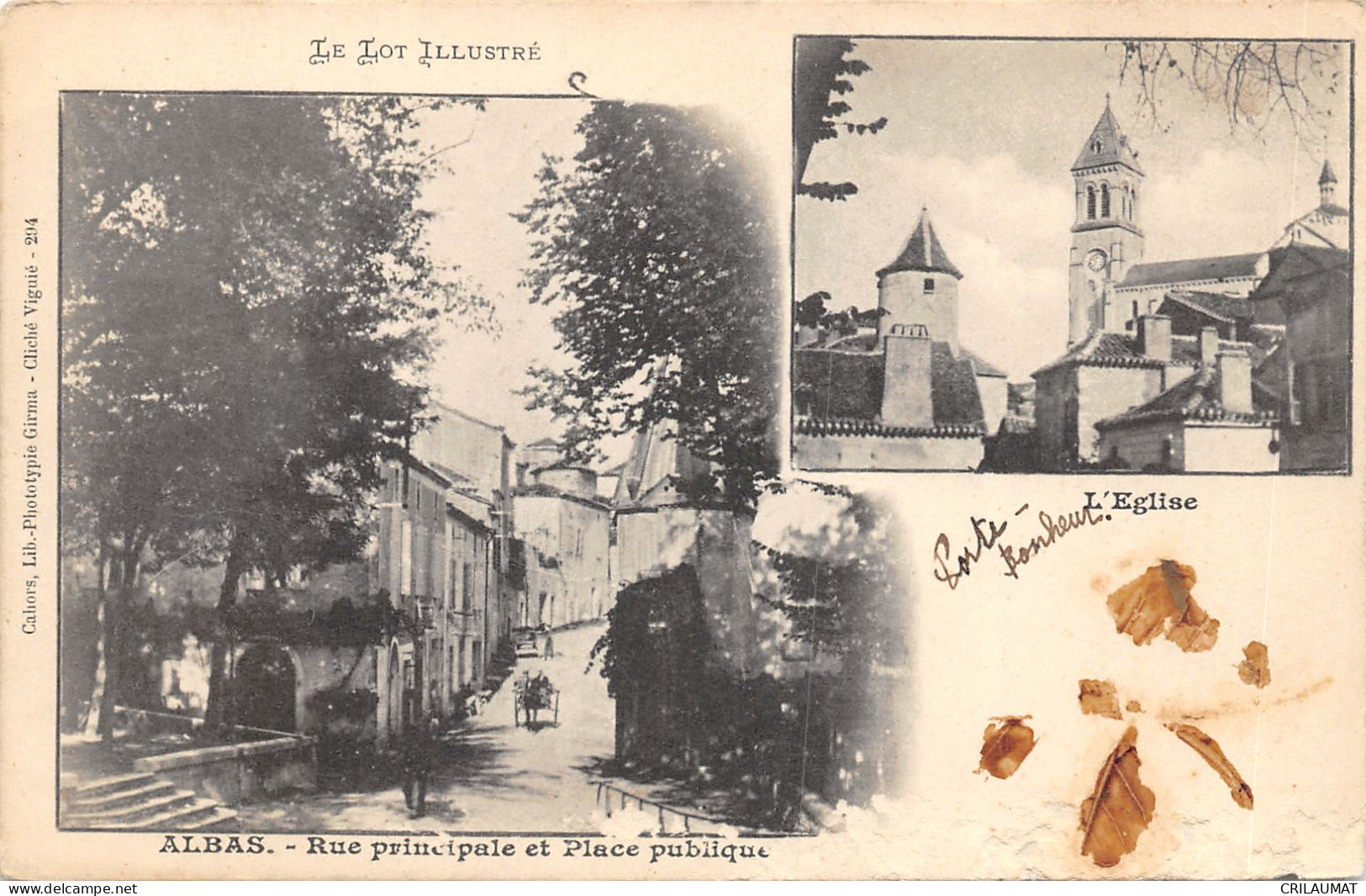 46-ALBAS-RUE PRINCIPALE-N T6022-F/0141 - Autres & Non Classés