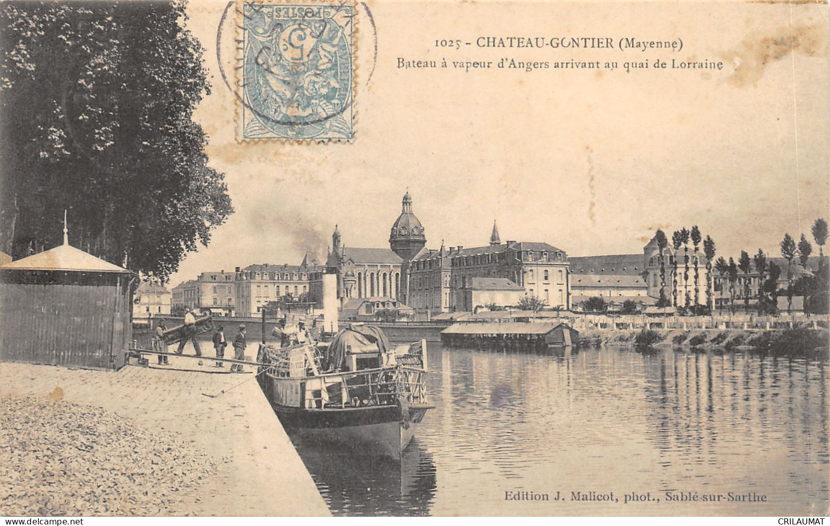 53-CHÂTEAU GONTIER-BATEAU A VAPEUR D ANGERS-N°6023-B/0135 - Chateau Gontier