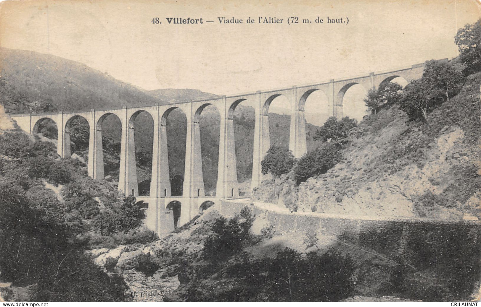 48-VILLEFORT-VIADUC DE L ALTIER-N°6023-A/0359 - Villefort